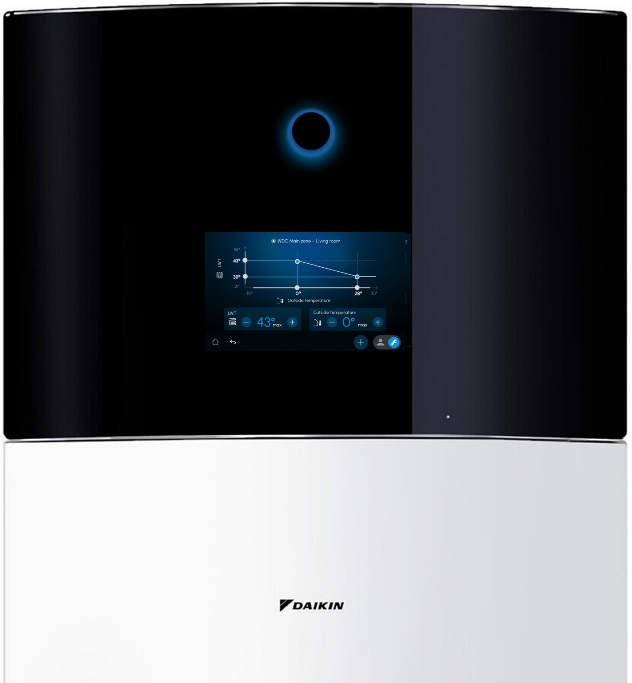 Daikin Altherma 5-tollise värvilise puuteekraaniga kasutajaliides
